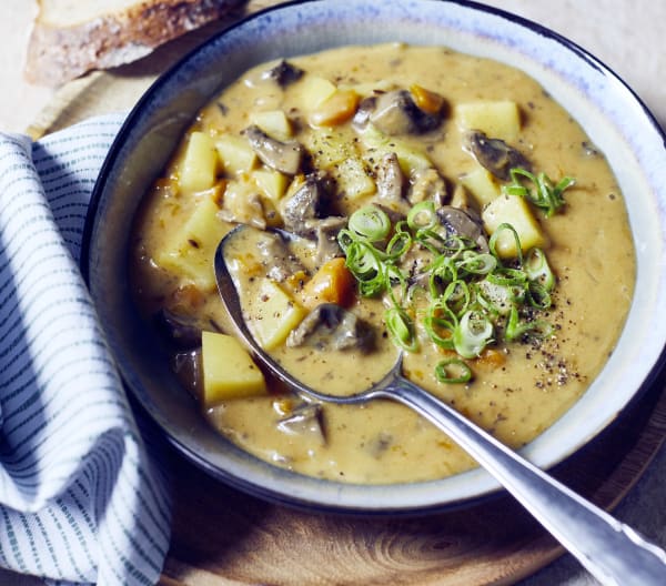 Champignon-Kartoffeleintopf von Cookiedoo
