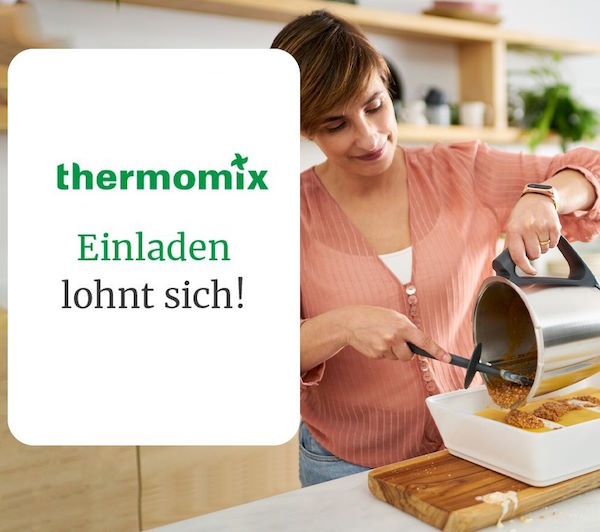 Geschenkkarte für Gastgeber einer Thermomix-Vorführung.